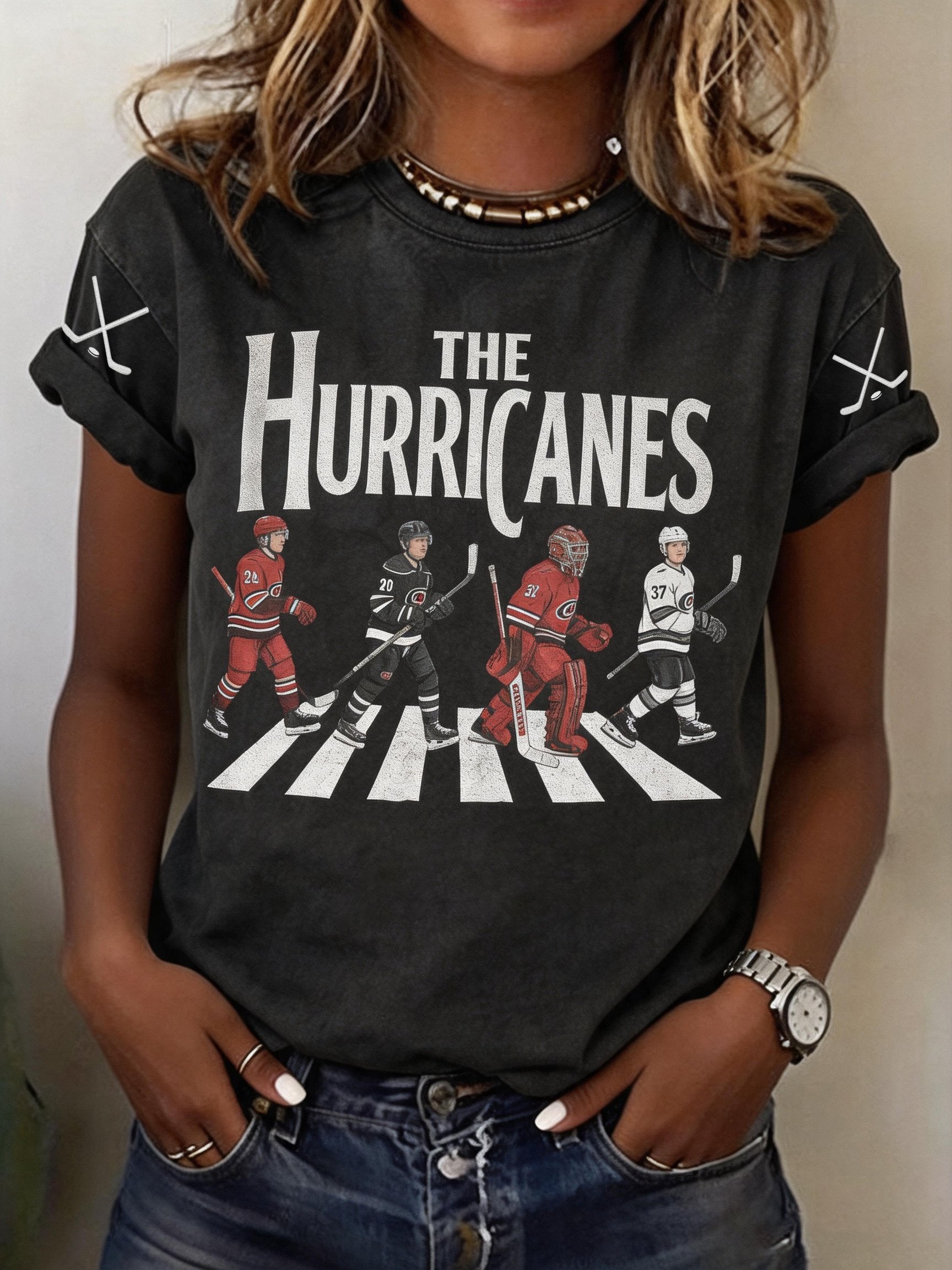 Women's Ice Hockey Print T-shirt