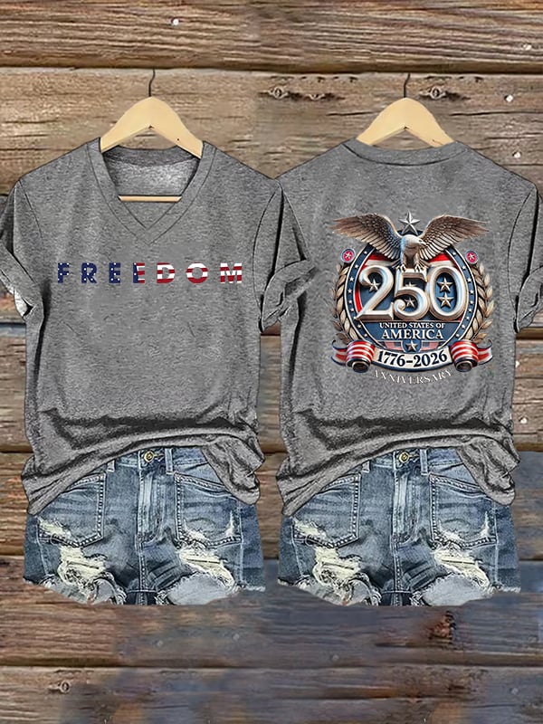 Women's FREEDOM Print T-Shirt