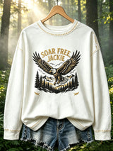 Women'S Soar Free Jackie Print Sweatshirt