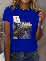 Women's  Racing Print T-Shirt