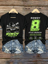 Women's Racing Printed Casual Top