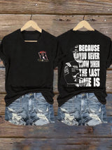 Women's Drag Racing Hero Print Casual T-shirt