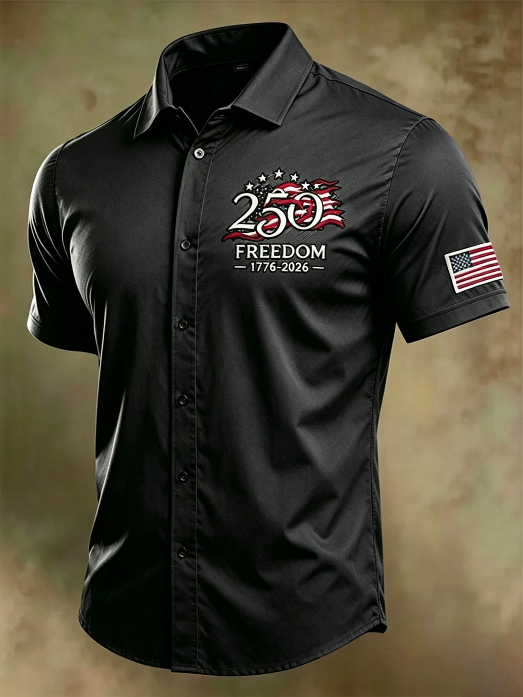 Men's USA 1776-2026 Printed Shirt