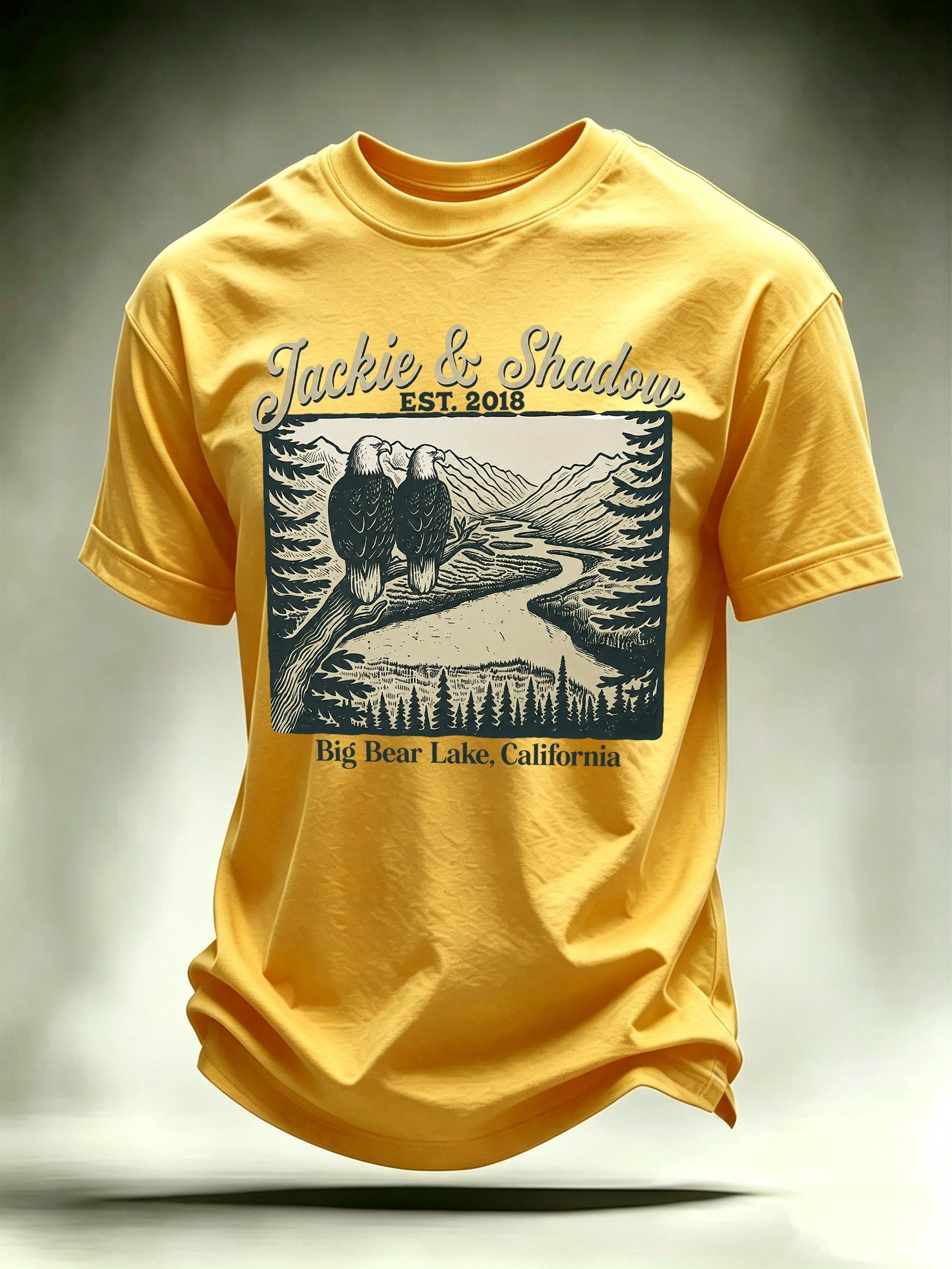 Men's JACKIE & SHADOW Print Crew-Neck T-Shirt
