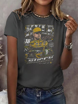Women's  Racing Print T-Shirt