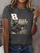Women's  Racing Print T-Shirt