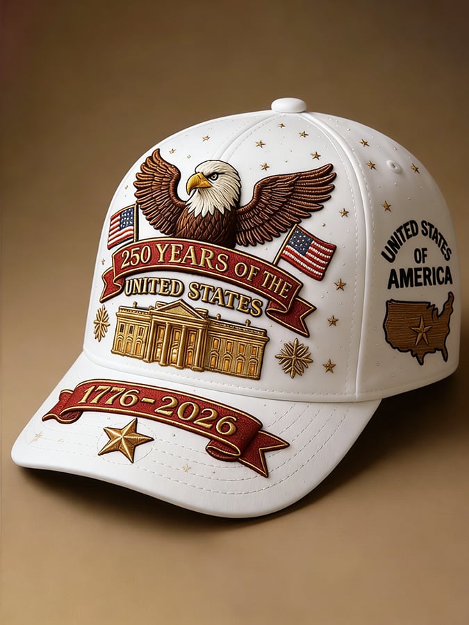 Unisex Retro 250th Anniversary Printed Hat