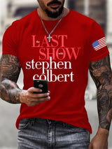 🔥Buy 3 Get 15% Off Men's Retro Last Show Print T-Shirt
