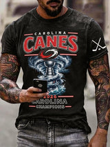 Men's Ice Hockey Printed Short-sleeved T-shirt