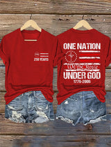 Women's Casual Printed Short-Sleeve T-Shirt