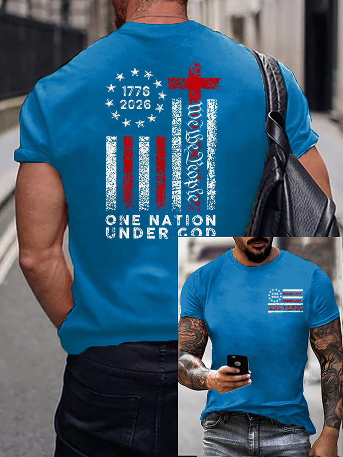 Men's Casual Printed Short-Sleeve T-Shirt