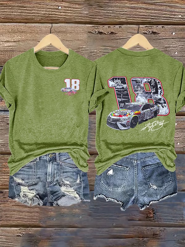 Women's  Racing Print T-Shirt