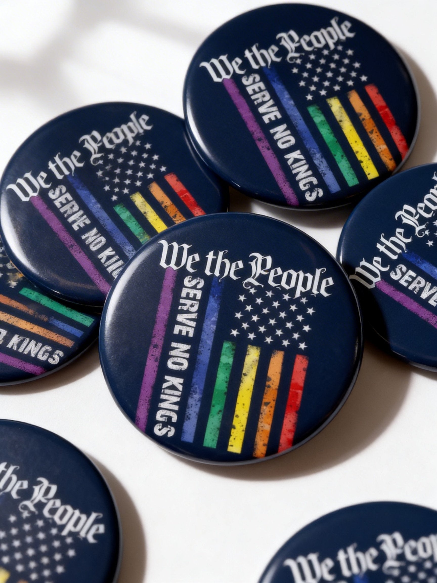 No Kings Pin Button