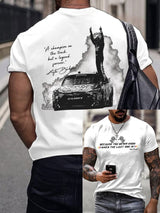 Men's Because You Never Know When The Last One Is Print Round Neck T-shirt