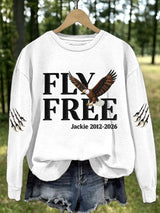 Women's Fly Free Jackie Print Casual Sweatshirt