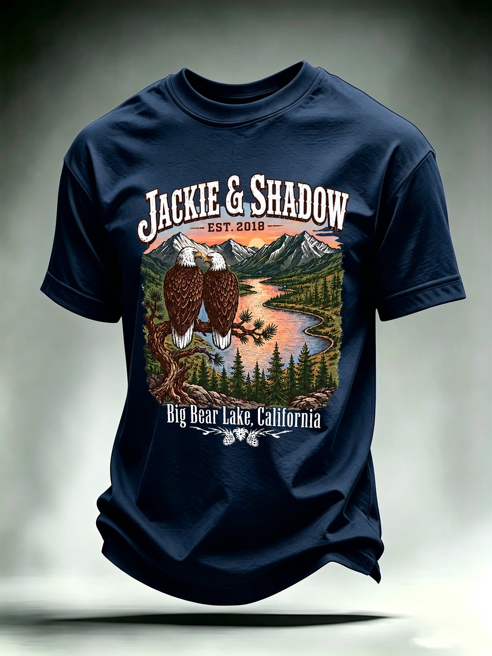 Men's JACKIE & SHADOW Print Crew-Neck T-Shirt