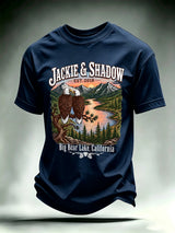 Men's JACKIE & SHADOW Print Crew-Neck T-Shirt