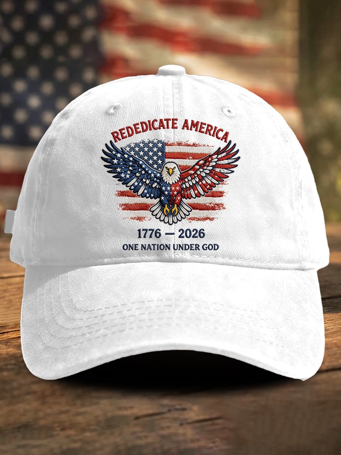 Retro Rededicate 250 One Nation Under God Print Baseball Cap