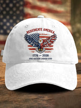 Retro Rededicate 250 One Nation Under God Print Baseball Cap