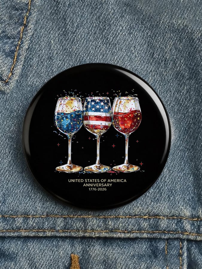 Unisex 250 Years Anniversary Pin Button