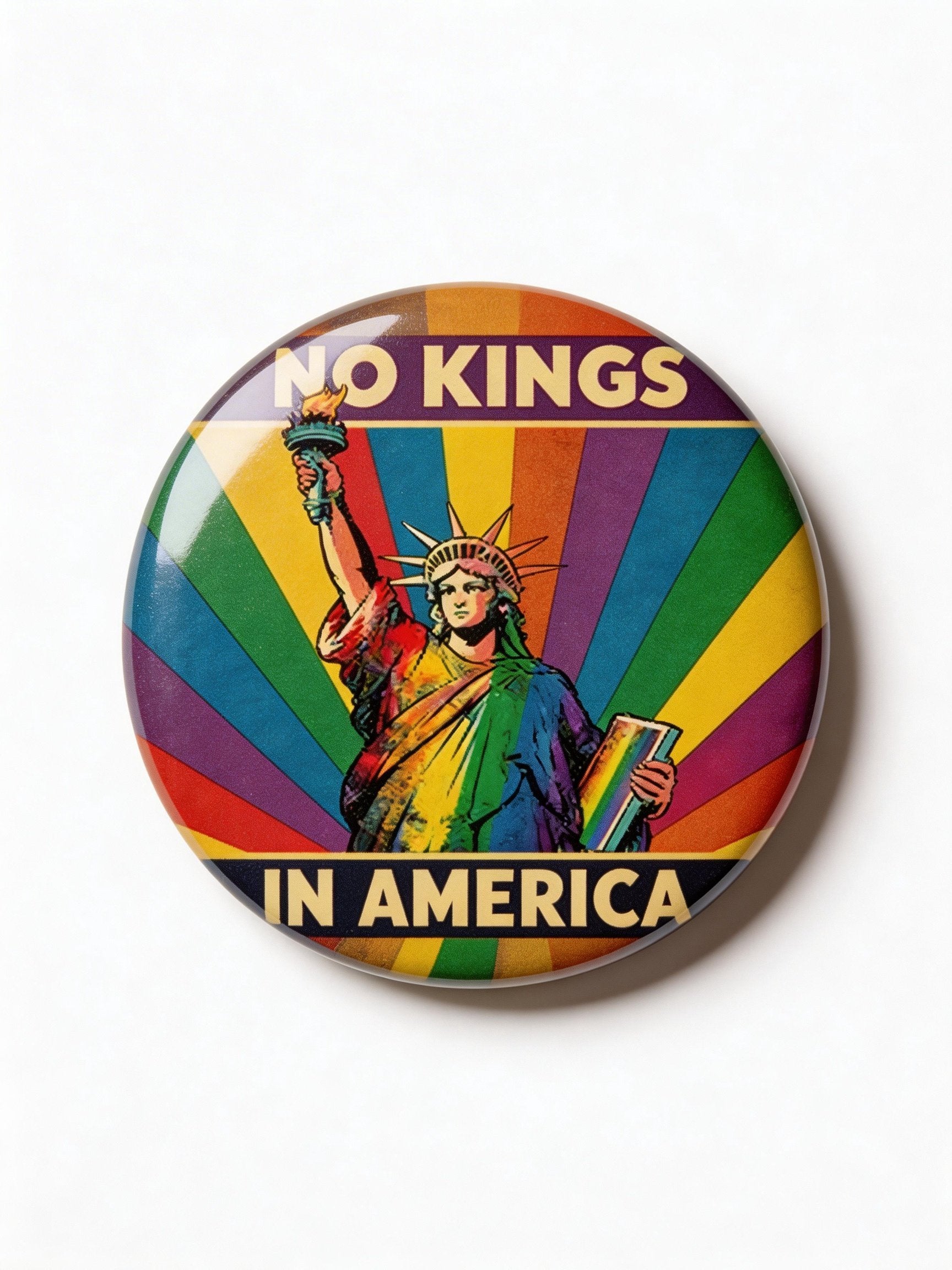No Kings Pin Button
