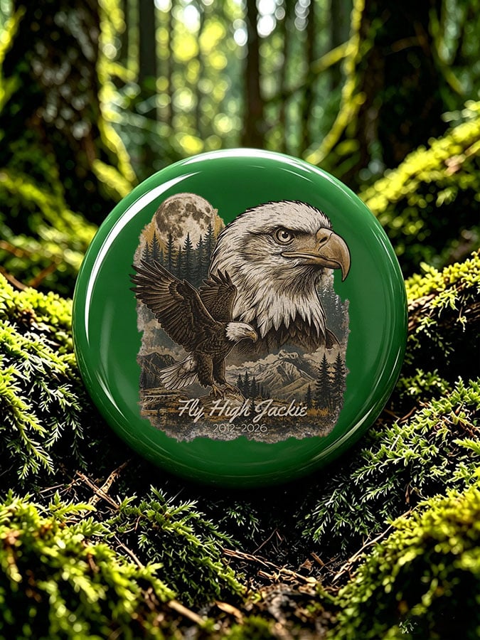 Unisex Retro Fly High Jackie Pin-Back Button