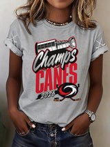 Women's Ice Hockey Print T-shirt
