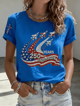 Women's America 250 Years 1776-2026 Print Casual T-shirt
