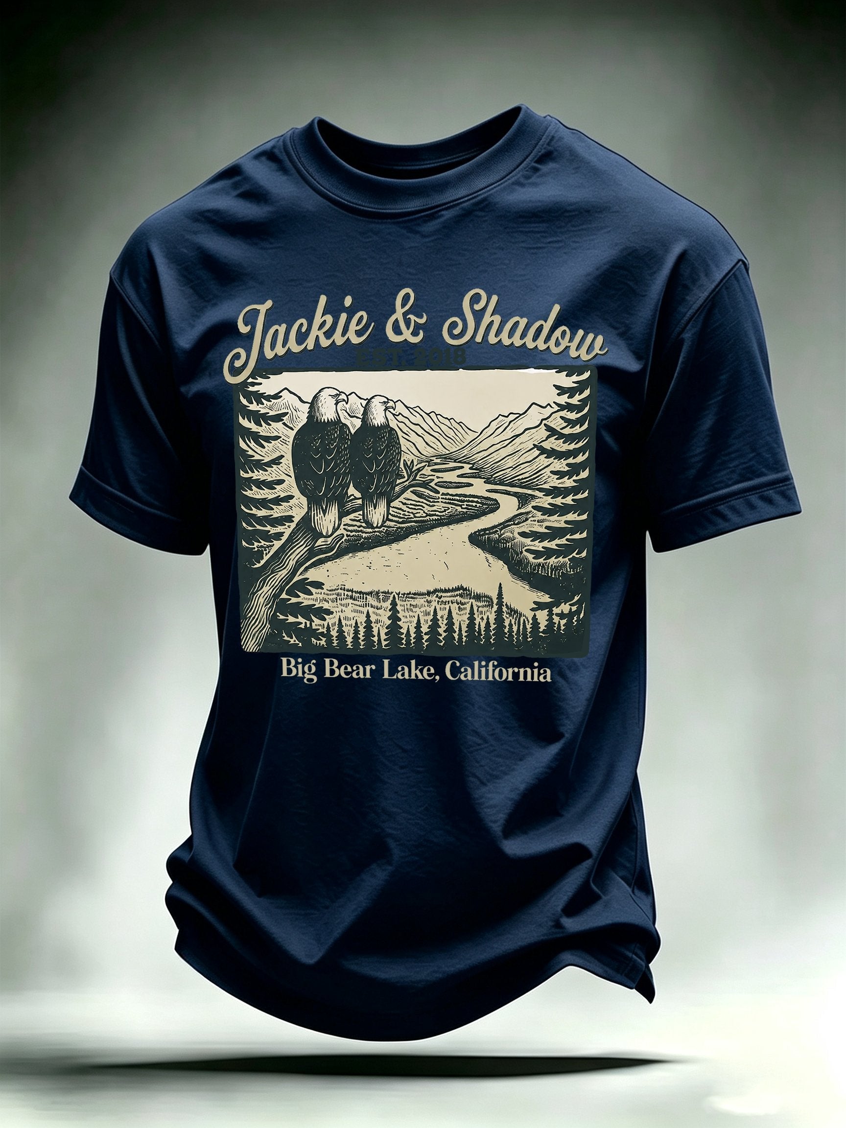 Men's JACKIE & SHADOW Print Crew-Neck T-Shirt