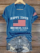 Women's Casual Printed Short-Sleeve T-Shirt