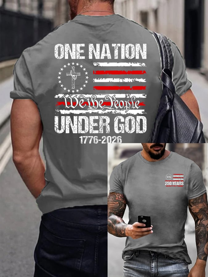 Men's Casual Printed Short-Sleeve T-Shirt