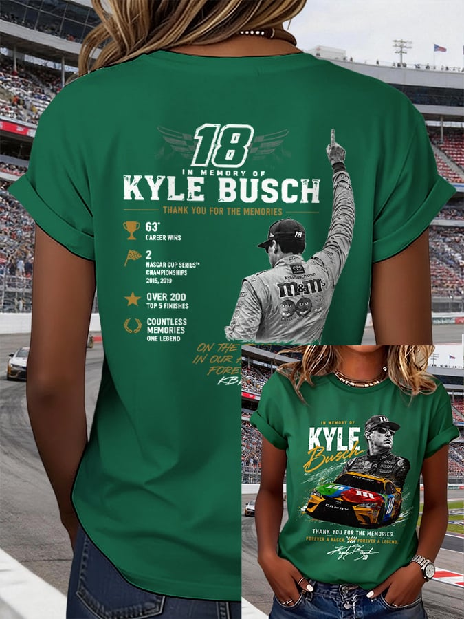 Women's Racing Legend Memorial Print T-shirt