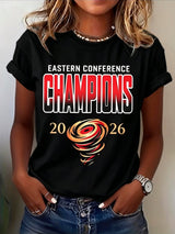 Women's Ice Hockey Graphic Casual T-Shirt