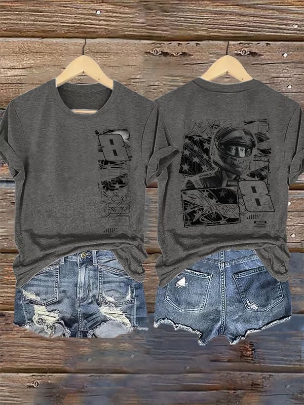 Women's  Racing Print T-Shirt