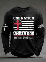 Men's casual faith waffle-knit T-shirt