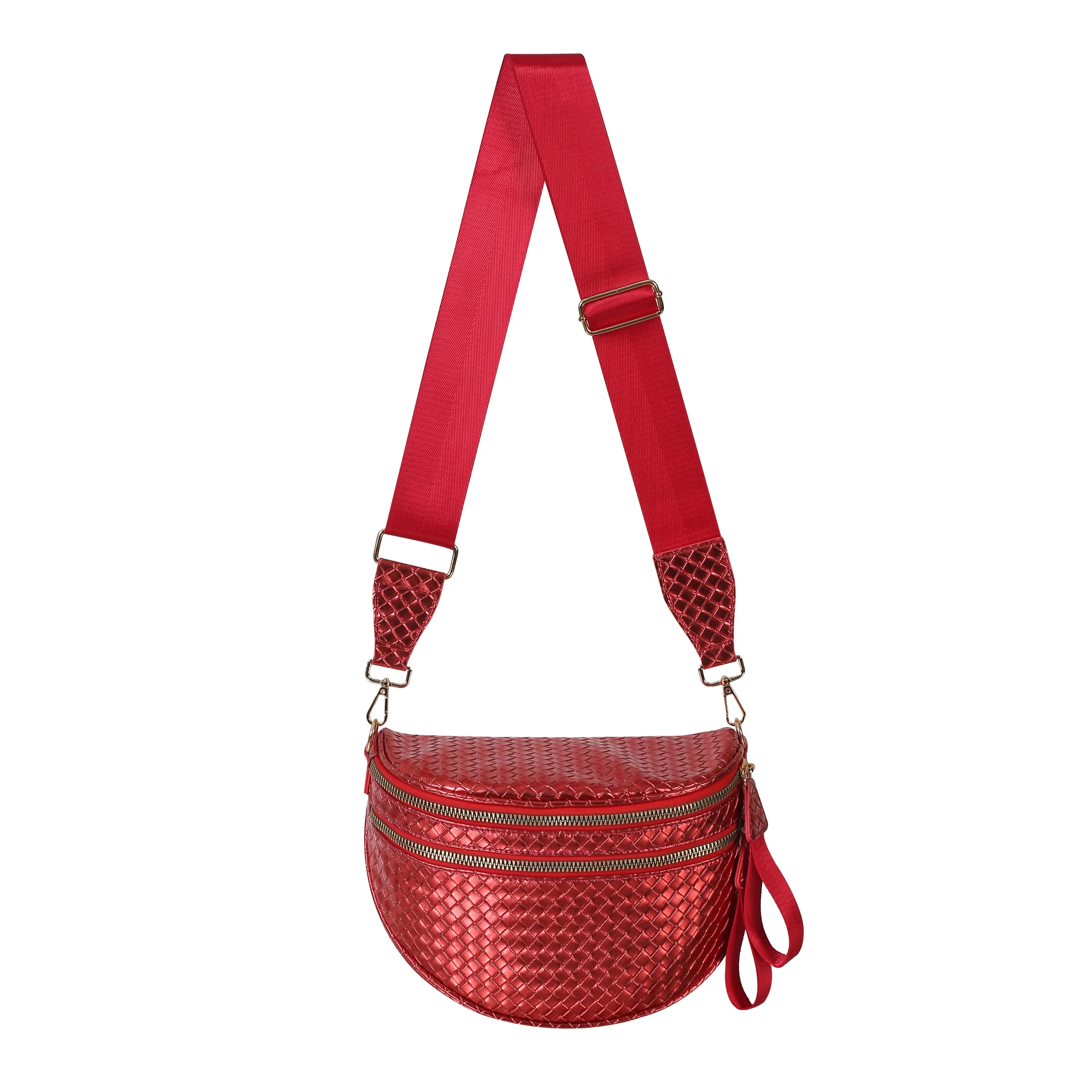 GoFree - Woven Leather Bum Bag
