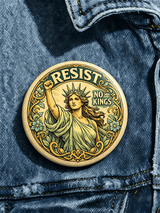 "Resist" Statue Of Liberty Brooch