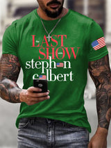 Men's Retro Last Last Show Print T-Shirt