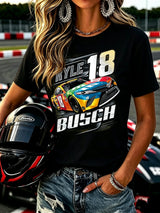 Women's Racing Printed Casual Top
