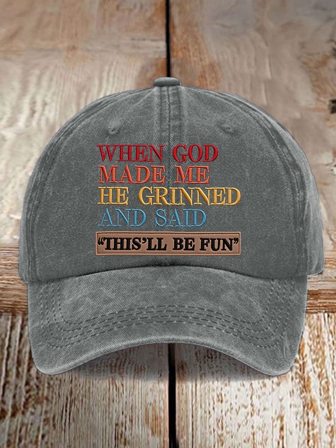 Unisex Faux Embroidered Faith Baseball Cap