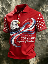 Men's U.S. 250th Anniversary Short-Sleeve Printed Polo Shirt