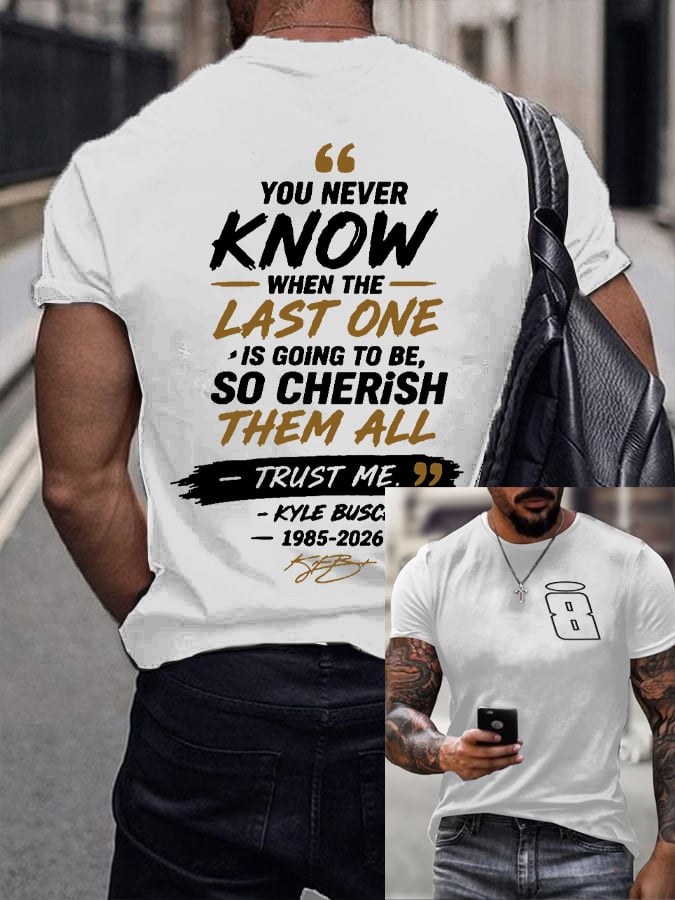 Men's Racing Legend Memorial Print Round Neck T-shirt