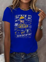 Women's  Racing Print T-Shirt