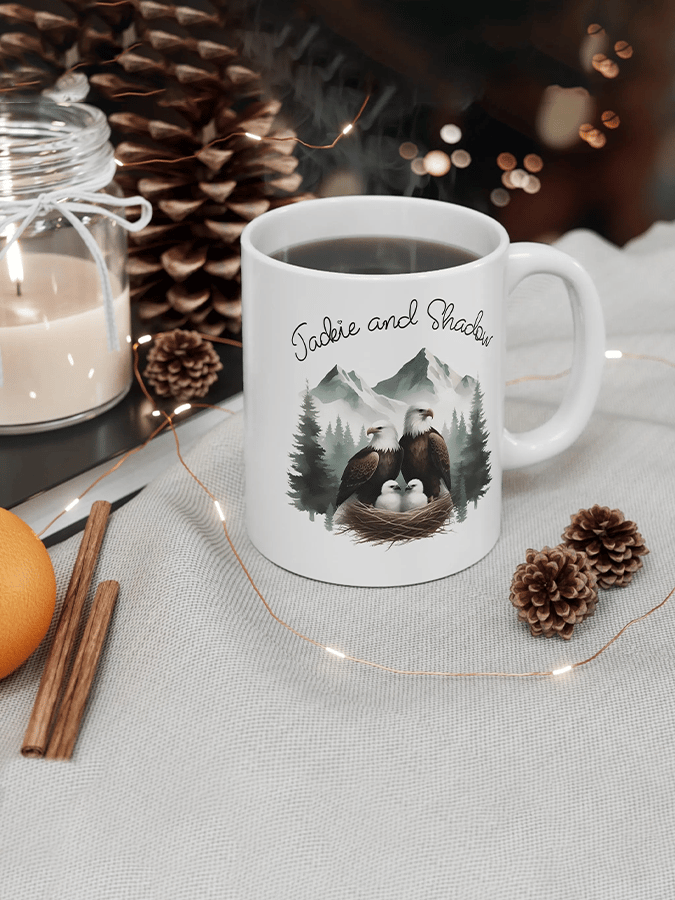 Retro Jackie & Shadow Print  Mug