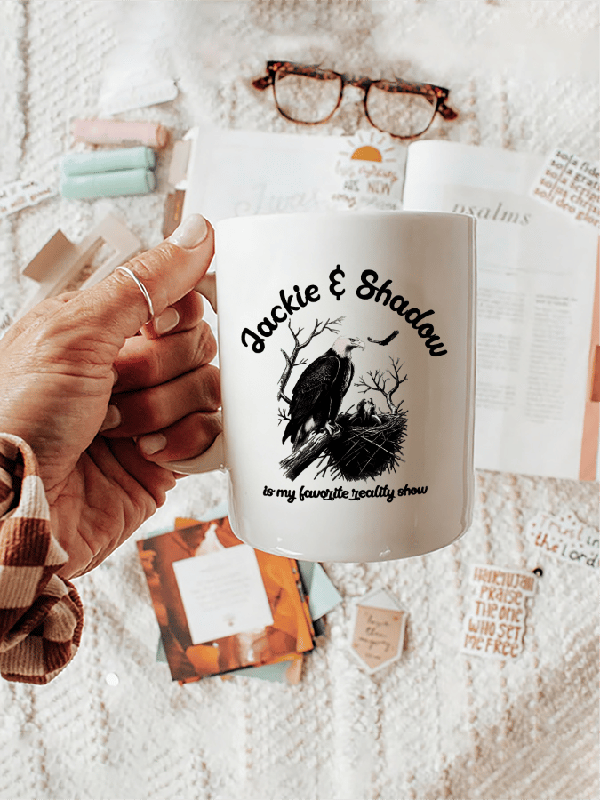 Retro Jackie & Shadow Is My Favorite Reality Show Print  Mug
