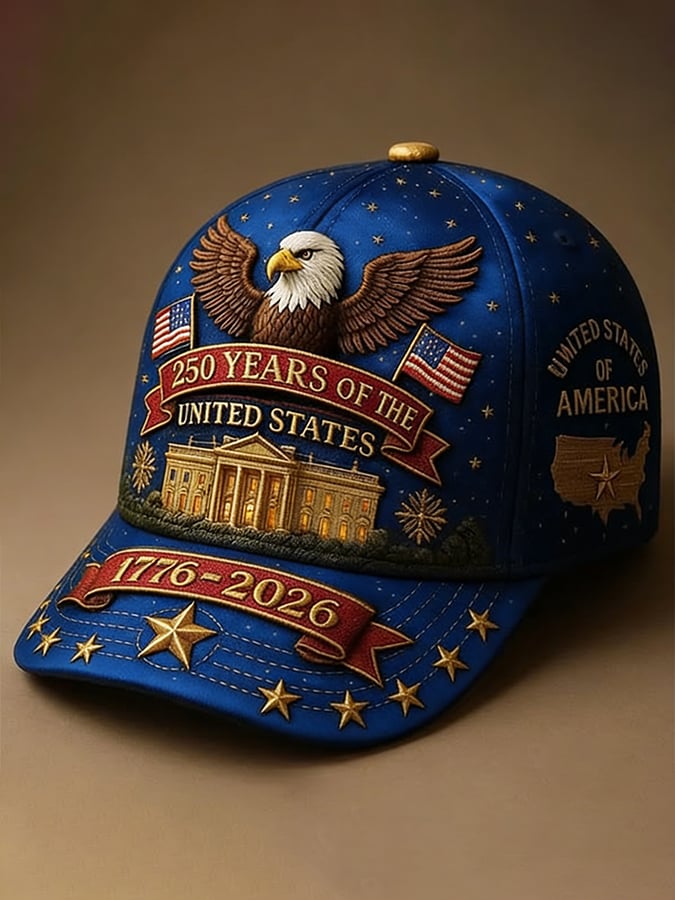 Unisex Retro 250th Anniversary Printed Hat