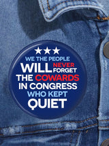 Unisex We The People Pinback Print Button
