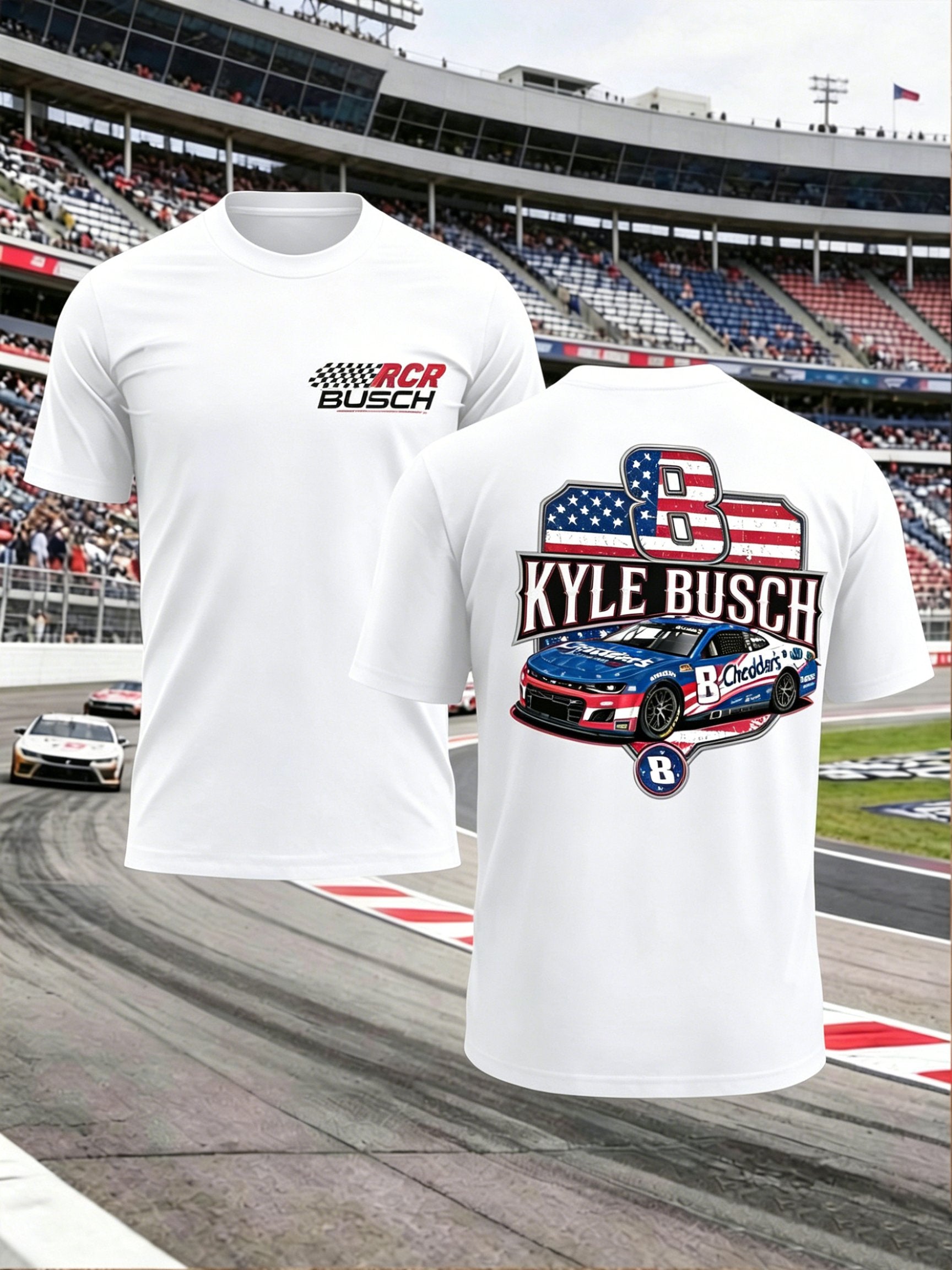 Men's Racing Is Eternal Print Round Neck T-shirt