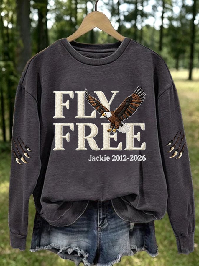 Women's Fly Free Jackie Print Casual Sweatshirt