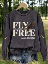 Women's Fly Free Jackie Print Casual Sweatshirt